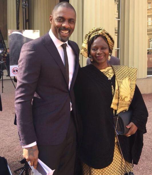Eve Elba with her son, Idris Elba.